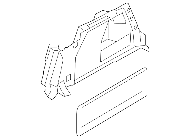 Trunk Trim Panel 3AE-867-427-F-1BS - View 3
