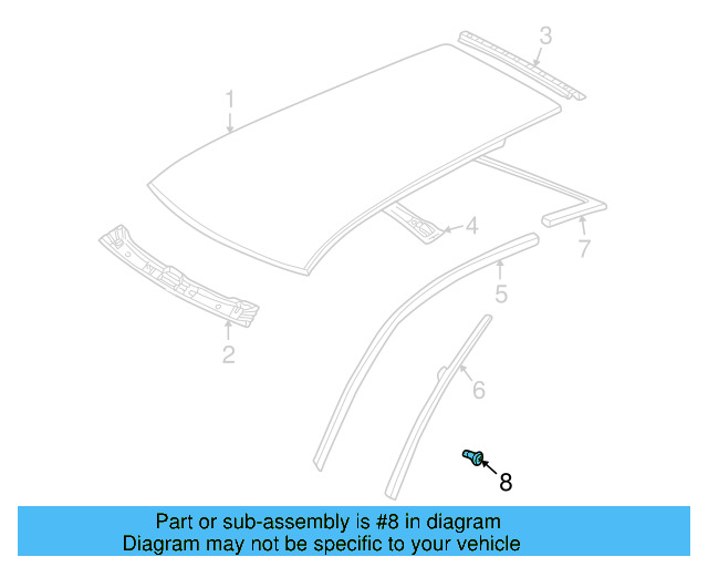 Drip Rail Rivet N-900-978-02 - View 3