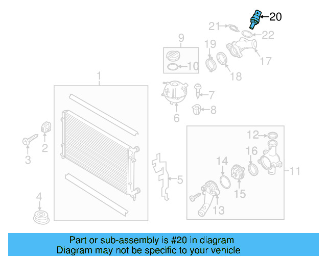 Temp Sensor 06A-919-501-A - View 161