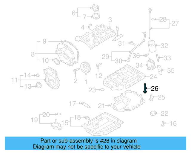 Timing Case Bolt N-910-967-02 - View 9