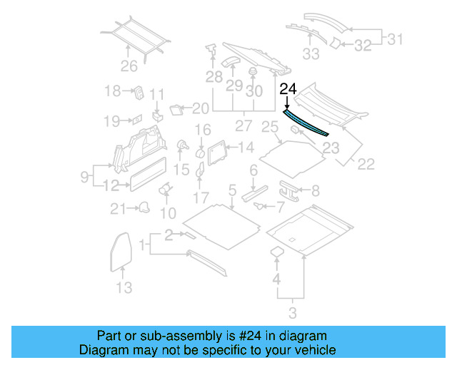 Trim Molding 3C5-863-433-A-6VD - View 2