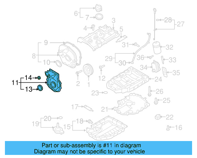 Engine Timing Cover 06H-109-121-G