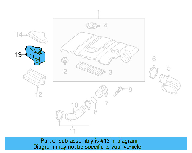 Intake Duct 1K0-129-618-AD - View 49
