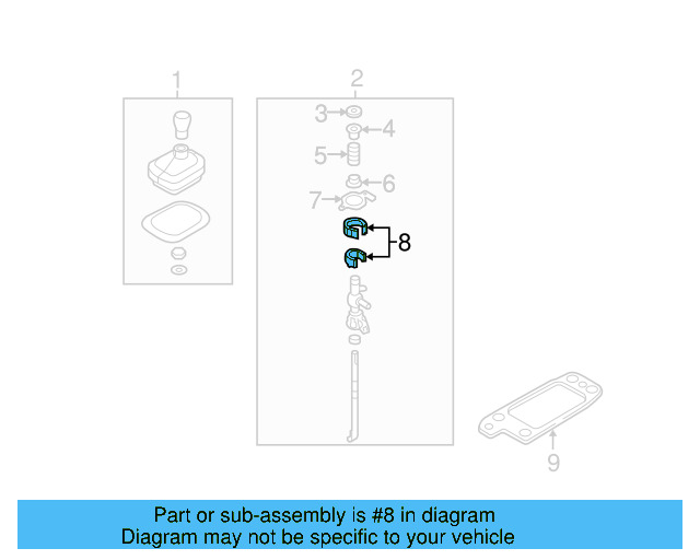 Lever Assembly Bearing 1K0-711-699 - View 8