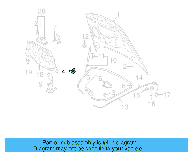 Hood Bumper 1H0-823-500-B - View 6