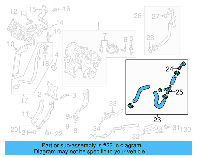 HVAC Heater Hose 5QF-122-073-C