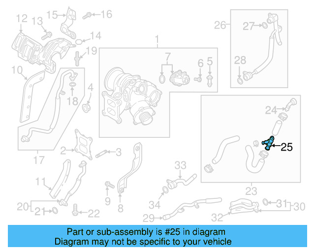 Water Hose T 5Q0-121-087-A - View 9