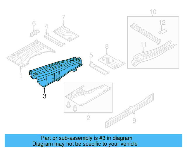 Floor Pan 7P0-803-261