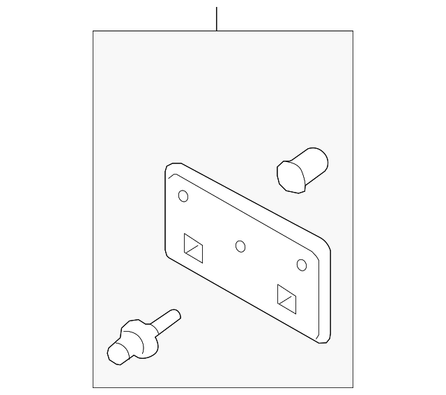 License Bracket 5C6-807-285-E-9B9 - View 2