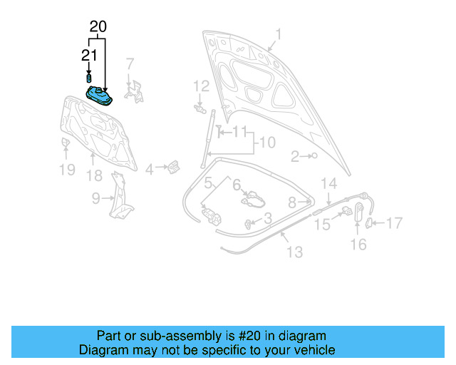 Under Hood Lamp 7L6-947-237 - View 4