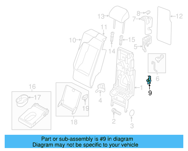 Latch Repair Kit 7P0-898-257 - View 9