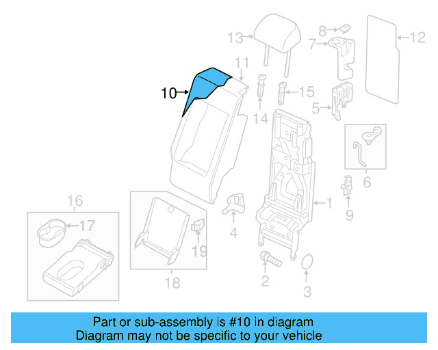 Seat Back Pad 7P6-885-777-D - View 4