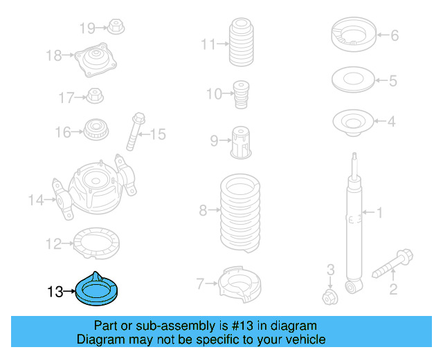 Lower Seat Packing 7P0-411-189-A - View 2