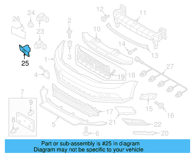 Park Sensor Bracket 5C6-919-493-B - View 3