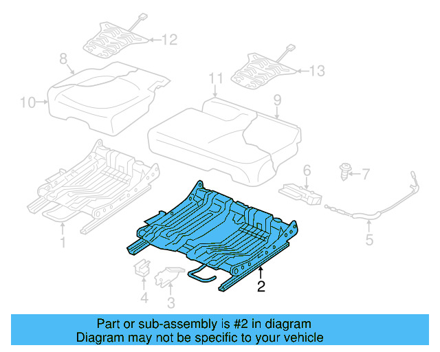 Cushion Frame 7P0-885-103-F - View 3