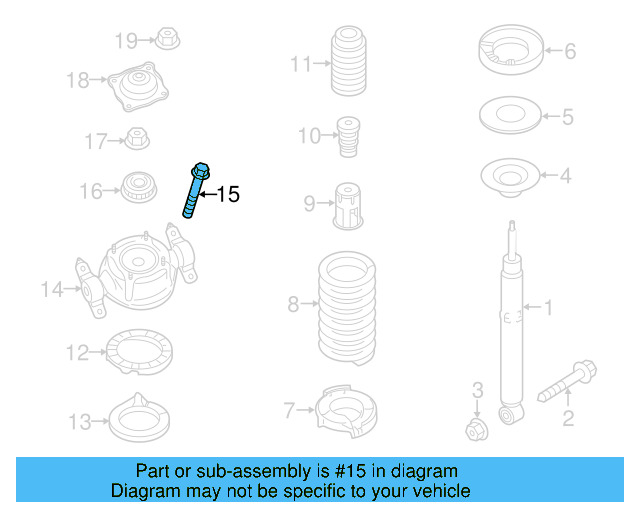 Mount Bracket Bolt WHT-003-792 - View 6