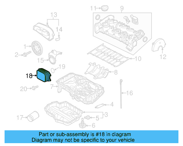 Oil Cooler 04E-117-021-K - View 8