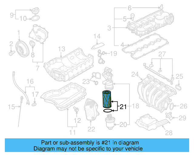Oil Filter 06D-115-562 - View 16