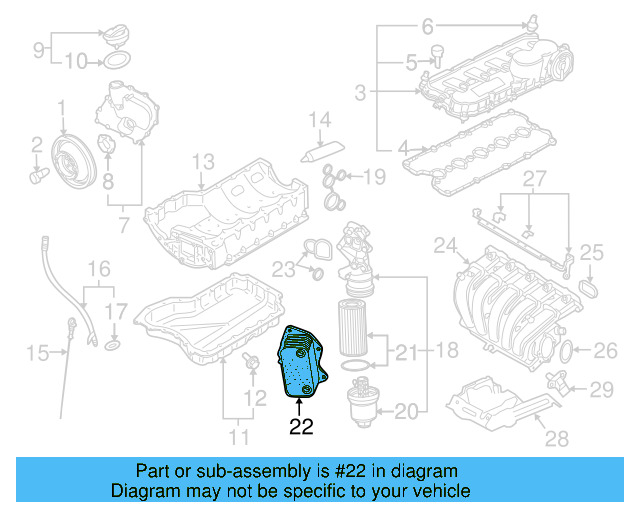 Oil Cooler 06J-117-021-Q