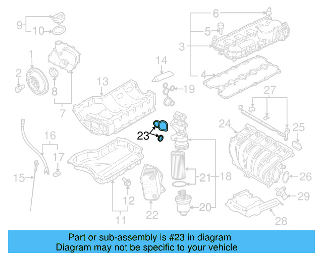 Oil Cooler Gasket Set 07K-117-070 - View 32