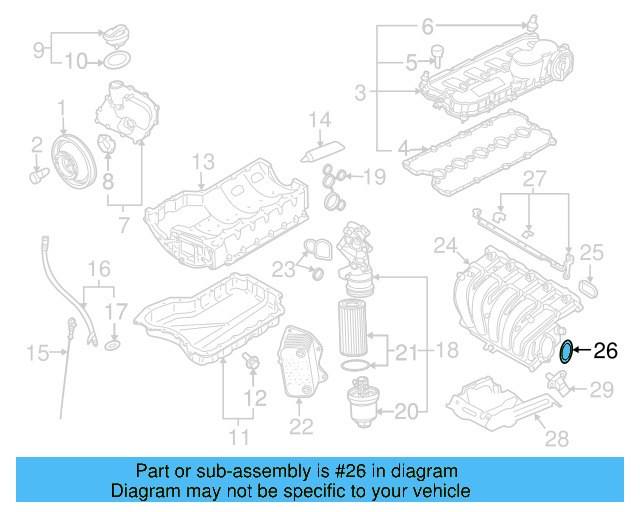 Fuel Injection Throttle Body Mounting Gasket 07K-129-748-A - View 3