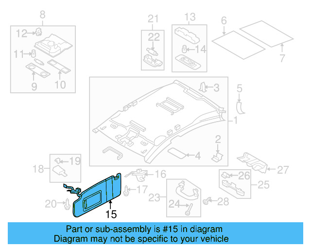 Sun 1K0-857-551-AH-2F4 - View 13