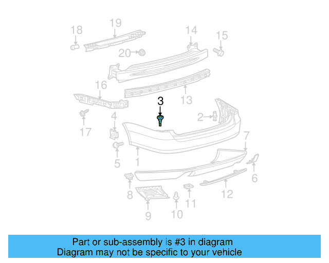 Fender Liner Extension Screw N-103-546-02 - View 228