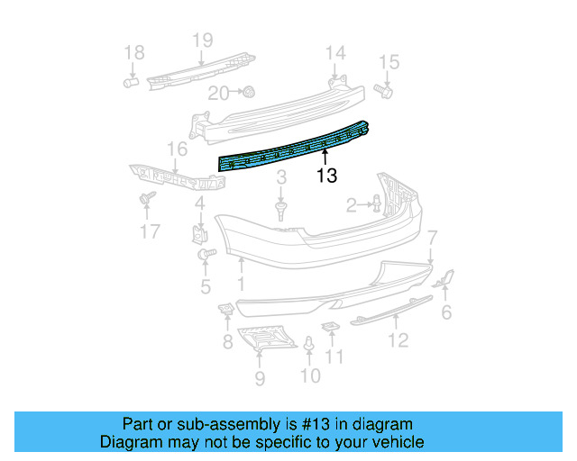 Bumper Impact Absorber 1K5-807-251-B