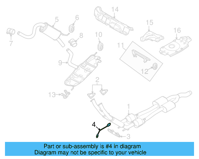 Catalytic Converter Bracket 1K0-253-047 - View 3