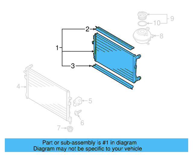 Radiator Assembly 5K0-121-251-Q - View 5