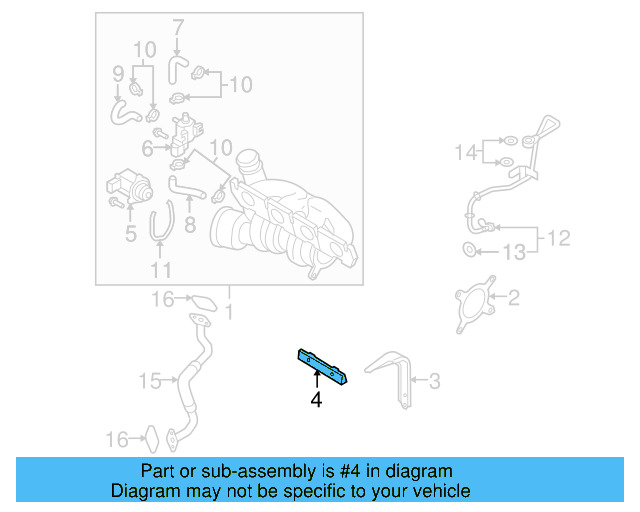 Turbocharger Bracket 06J-145-536-M - View 20