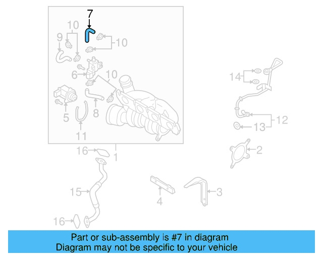 Upper Hose 06J-145-718-F - View 10