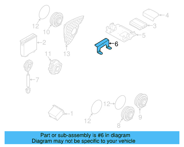 Bracket 1K0-035-883-E - View 12