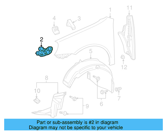 Fender Liner Extension Screw N-103-546-02 - View 68