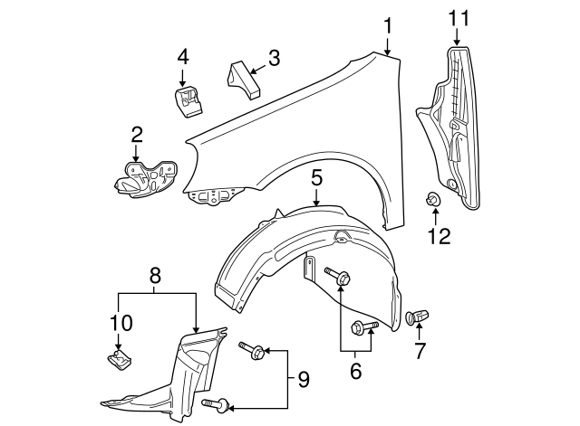 Fender Liner Extension Screw N-103-546-02 - View 69