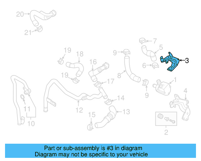 Mount Bracket 5Q0-121-093-AH - View 7