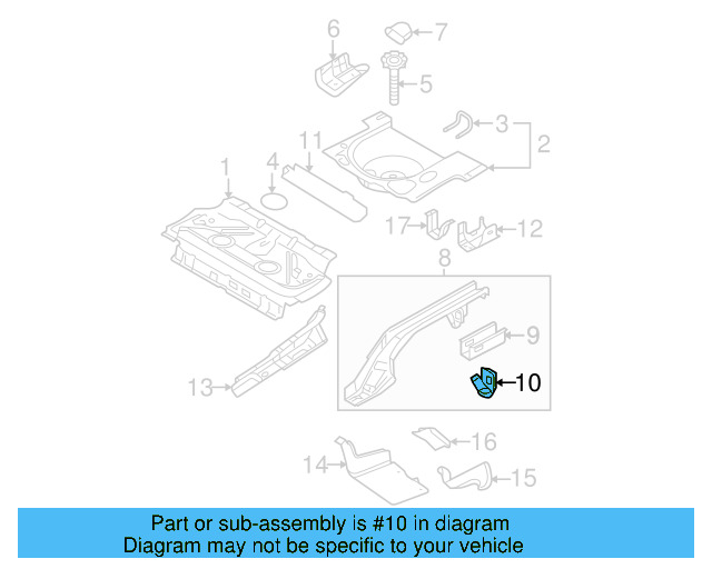 Repair Panel Mount 1J0-803-215-A - View 11