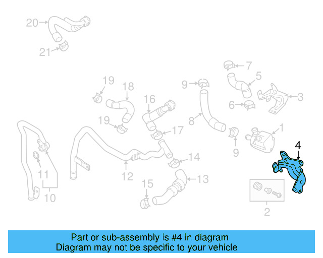 Mount Bracket 5Q0-121-093-AH - View 9