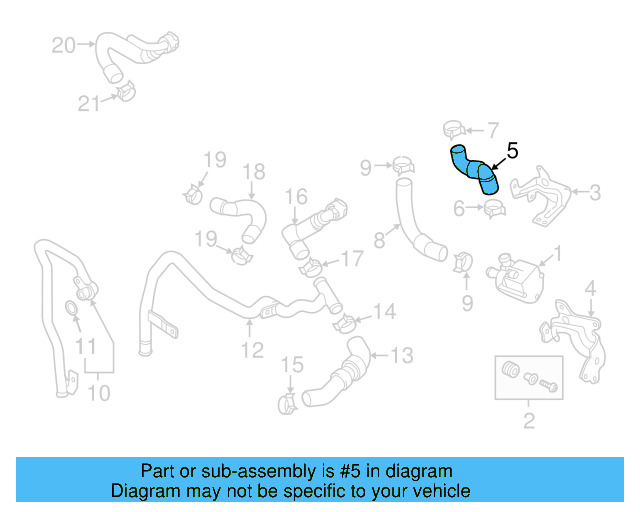Engine Coolant Hose 5Q0-122-073-H - View 10