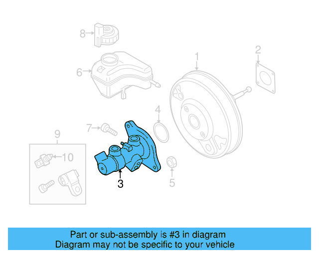 Master Cylinder 1K1-614-019-AF - View 18
