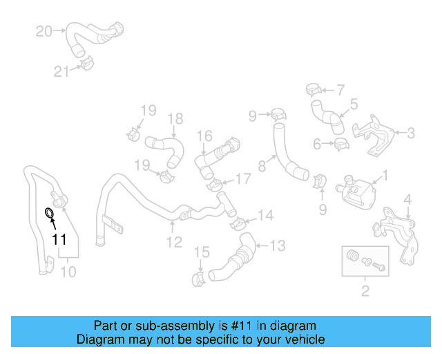 Inlet Tube O 04L-121-119-C - View 2