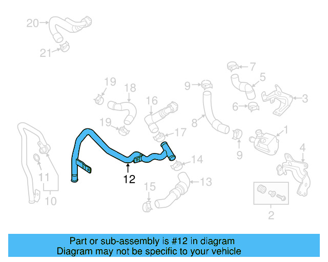 Reservoir Hose Clamp N-906-869-02 - View 485