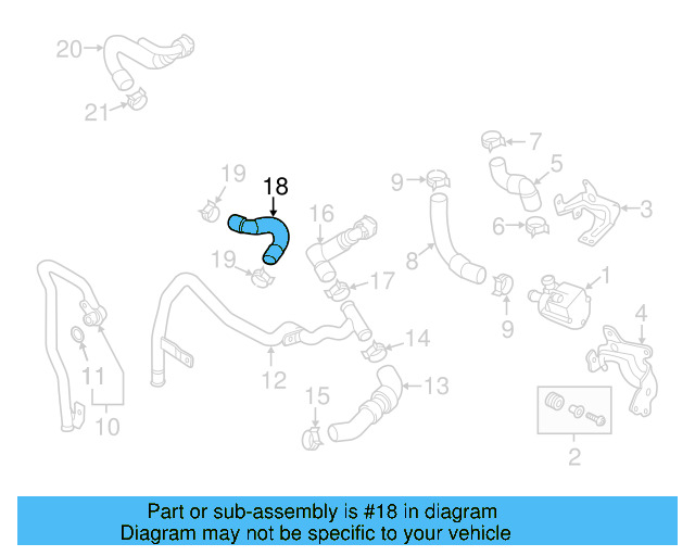 HVAC Heater Hose 5Q0-122-157-CK - View 8