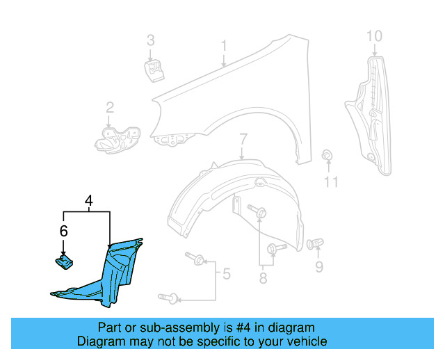 Fender Splash Shield 1K9-805-911-A - View 5