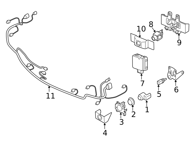 Temp Sensor Bracket 1S0-820-536 - View 11