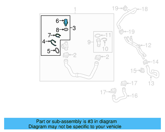 Lower Coupling 5C0-122-291-C - View 10