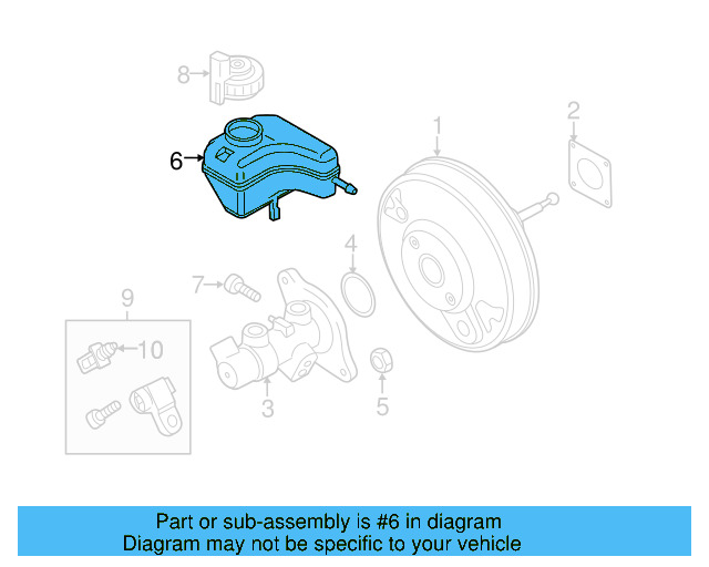 Master Cylinder Reservoir 1K1-611-301-E - View 17