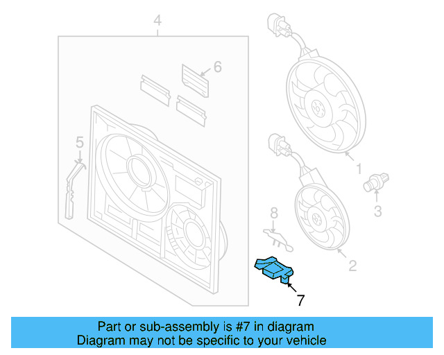 Retaining Bracket 7L0-805-517 - View 10
