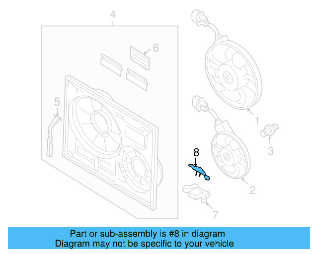 Retaining Bracket Retainer Clip 7L0-805-496-A - View 11