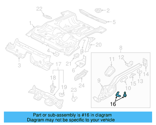 Brake Hose Bracket 5Q0-611-794-D